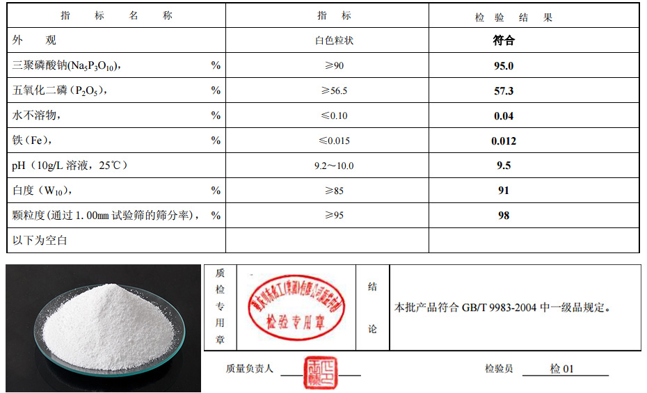 质量标准